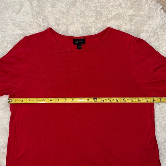 j jill medium brick red 3/4 sleeve tee - Picture 4 of 8